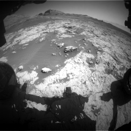 Nasa's Mars rover Curiosity acquired this image using its Front Hazard Avoidance Camera (Front Hazcam) on Sol 3136, at drive 744, site number 88