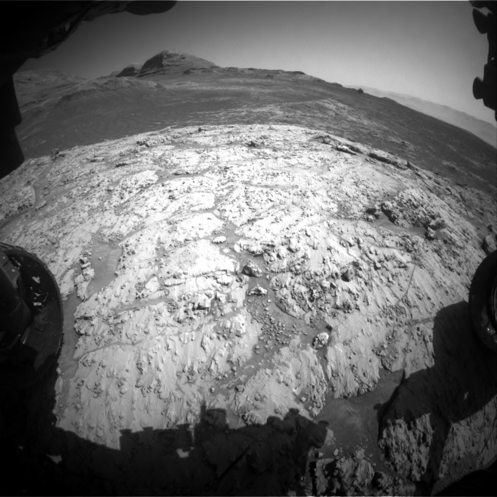 Nasa's Mars rover Curiosity acquired this image using its Front Hazard Avoidance Camera (Front Hazcam) on Sol 3136, at drive 804, site number 88