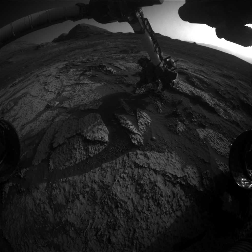Nasa's Mars rover Curiosity acquired this image using its Front Hazard Avoidance Camera (Front Hazcam) on Sol 3142, at drive 1734, site number 88