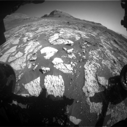 Nasa's Mars rover Curiosity acquired this image using its Front Hazard Avoidance Camera (Front Hazcam) on Sol 3145, at drive 2400, site number 88