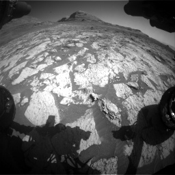 Nasa's Mars rover Curiosity acquired this image using its Front Hazard Avoidance Camera (Front Hazcam) on Sol 3145, at drive 2388, site number 88