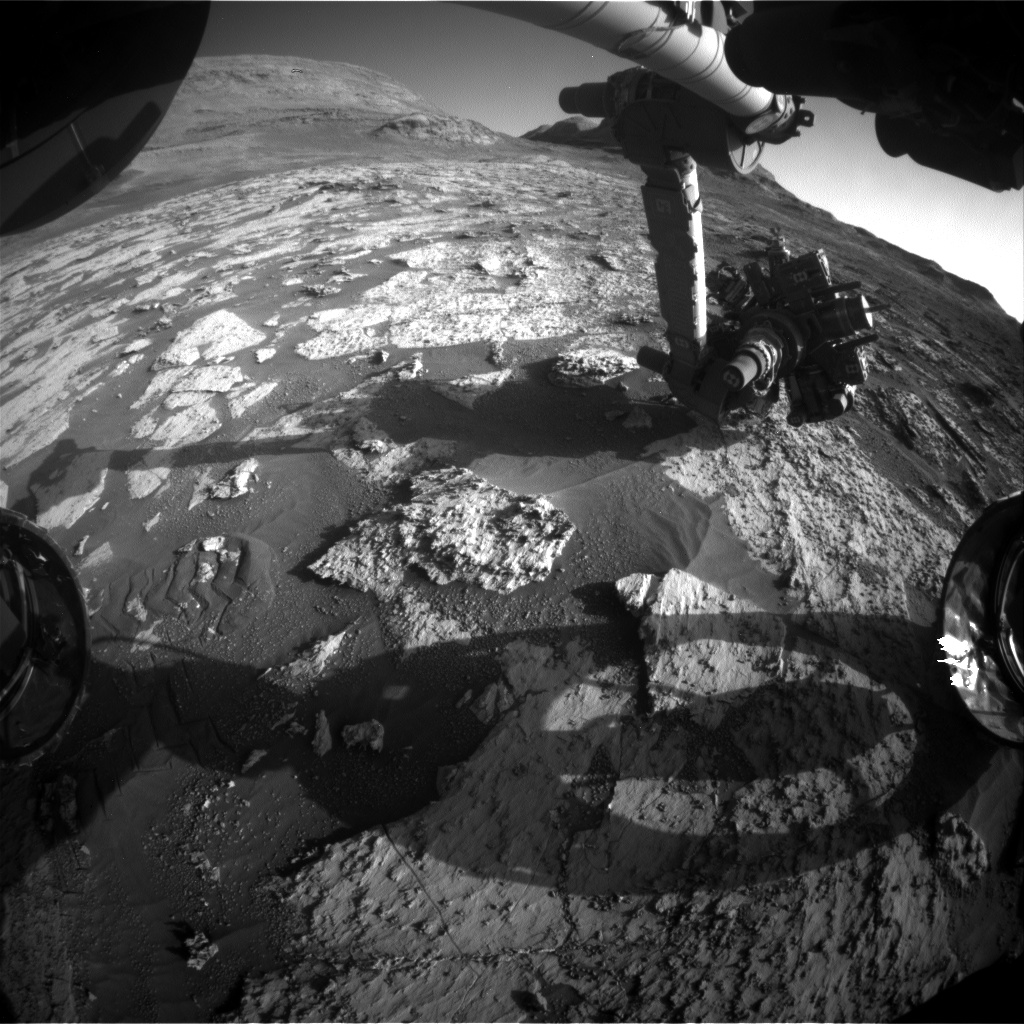 Nasa's Mars rover Curiosity acquired this image using its Front Hazard Avoidance Camera (Front Hazcam) on Sol 3146, at drive 2422, site number 88