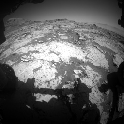 Nasa's Mars rover Curiosity acquired this image using its Front Hazard Avoidance Camera (Front Hazcam) on Sol 3154, at drive 520, site number 89