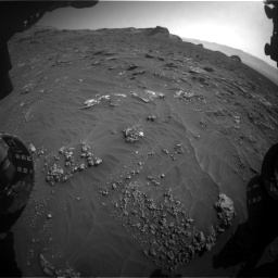 Nasa's Mars rover Curiosity acquired this image using its Front Hazard Avoidance Camera (Front Hazcam) on Sol 3158, at drive 1406, site number 89
