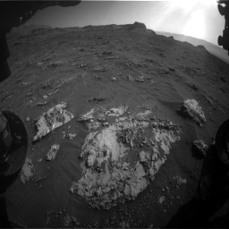 Nasa's Mars rover Curiosity acquired this image using its Front Hazard Avoidance Camera (Front Hazcam) on Sol 3158, at drive 1454, site number 89