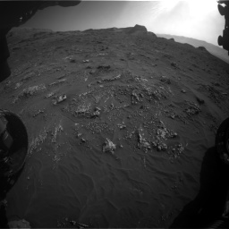Nasa's Mars rover Curiosity acquired this image using its Front Hazard Avoidance Camera (Front Hazcam) on Sol 3158, at drive 1460, site number 89