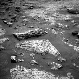 Nasa's Mars rover Curiosity acquired this image using its Left Navigation Camera on Sol 3158, at drive 1142, site number 89