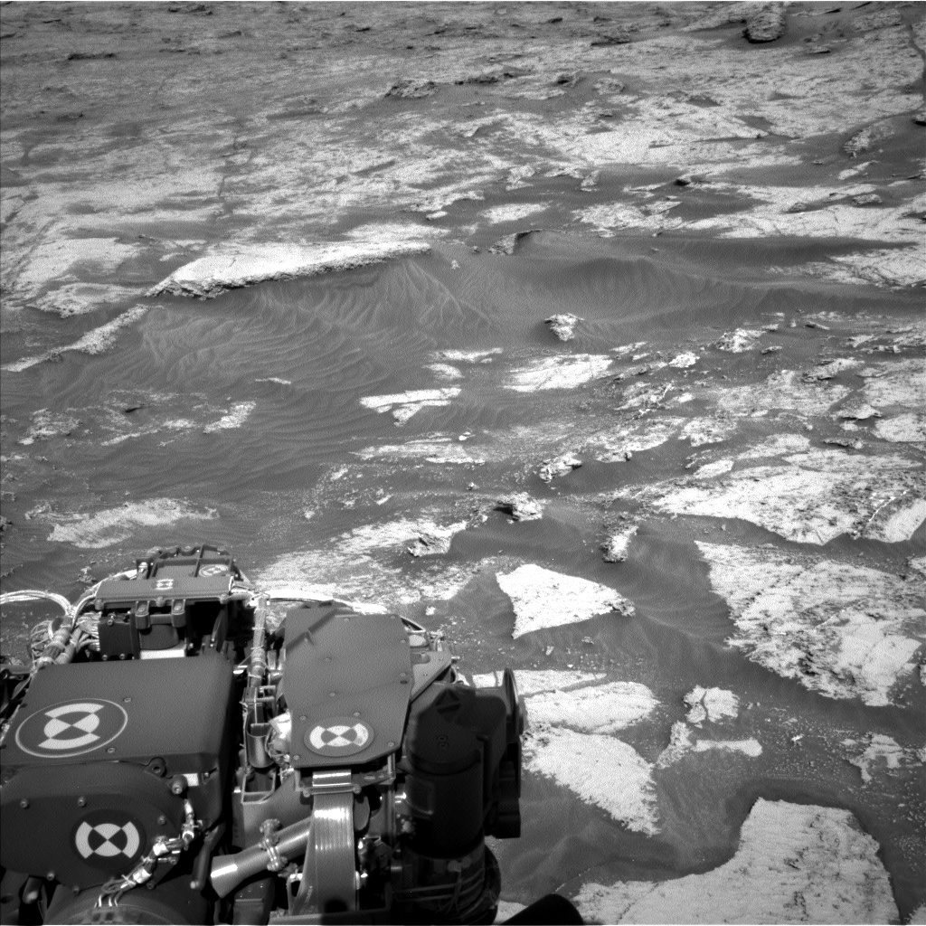 Nasa's Mars rover Curiosity acquired this image using its Left Navigation Camera on Sol 3163, at drive 1974, site number 89