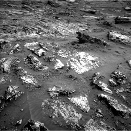 Nasa's Mars rover Curiosity acquired this image using its Left Navigation Camera on Sol 3165, at drive 1974, site number 89