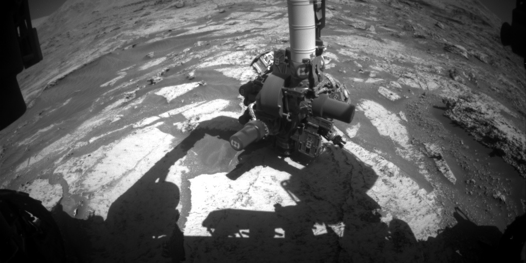 Nasa's Mars rover Curiosity acquired this image using its Front Hazard Avoidance Camera (Front Hazcam) on Sol 3170, at drive 1992, site number 89
