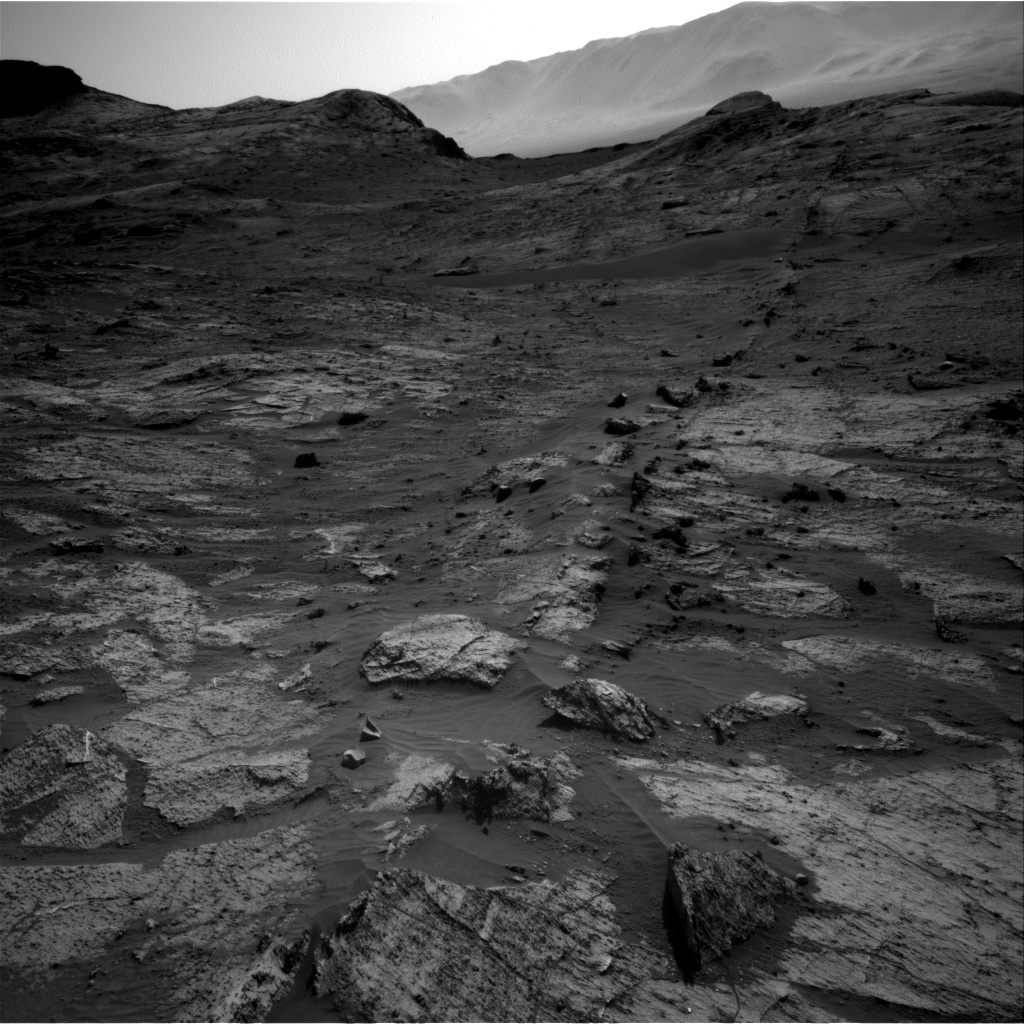 Nasa's Mars rover Curiosity acquired this image using its Right Navigation Camera on Sol 3192, at drive 232, site number 90