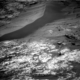 Nasa's Mars rover Curiosity acquired this image using its Left Navigation Camera on Sol 3195, at drive 448, site number 90