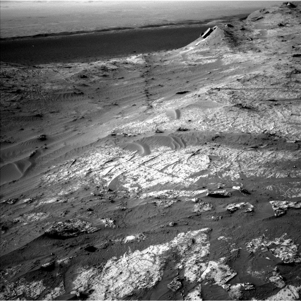 Nasa's Mars rover Curiosity acquired this image using its Left Navigation Camera on Sol 3195, at drive 460, site number 90