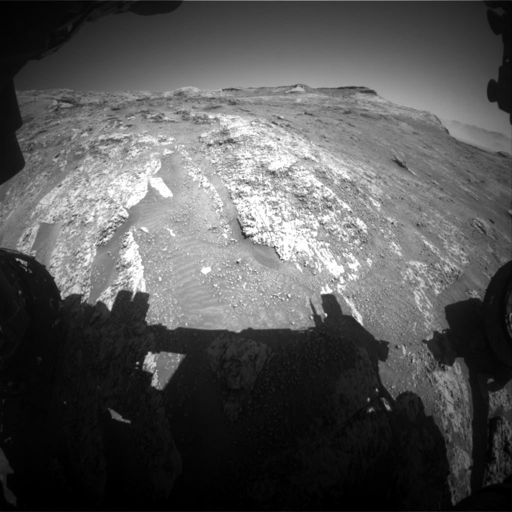 Nasa's Mars rover Curiosity acquired this image using its Front Hazard Avoidance Camera (Front Hazcam) on Sol 3196, at drive 460, site number 90