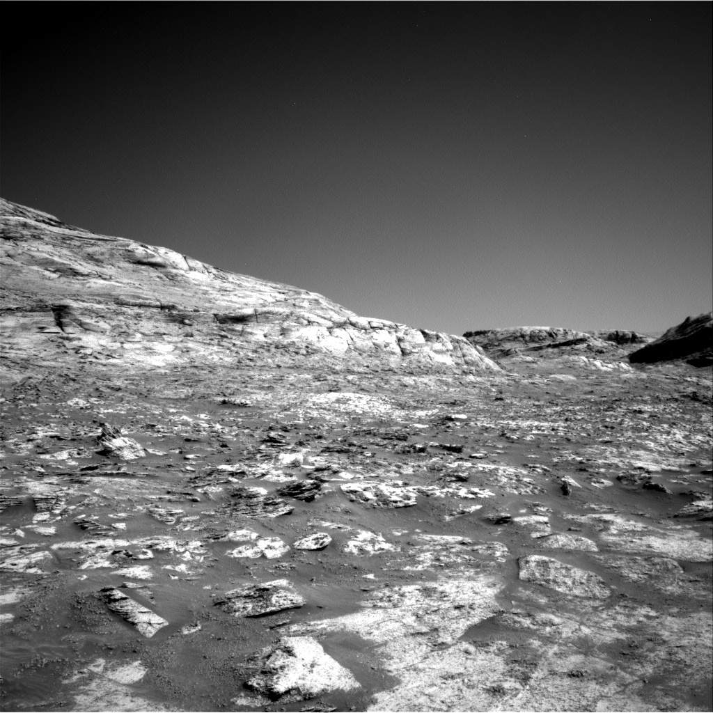 Nasa's Mars rover Curiosity acquired this image using its Right Navigation Camera on Sol 3202, at drive 1102, site number 90