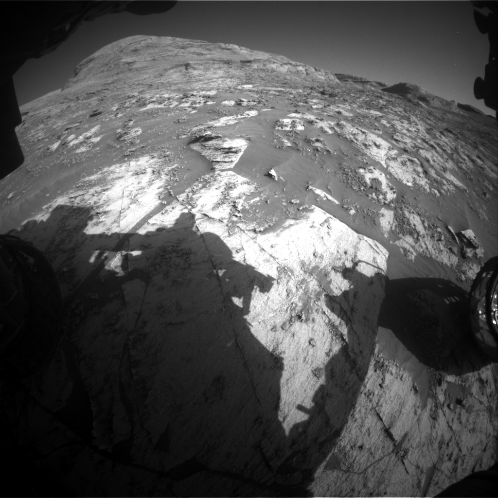 Nasa's Mars rover Curiosity acquired this image using its Front Hazard Avoidance Camera (Front Hazcam) on Sol 3203, at drive 1348, site number 90