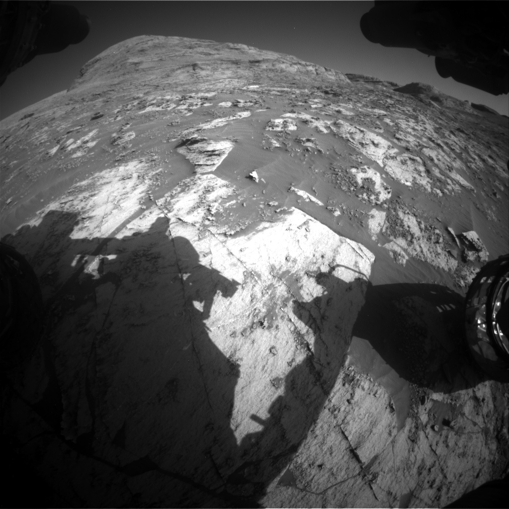 Nasa's Mars rover Curiosity acquired this image using its Front Hazard Avoidance Camera (Front Hazcam) on Sol 3203, at drive 1348, site number 90