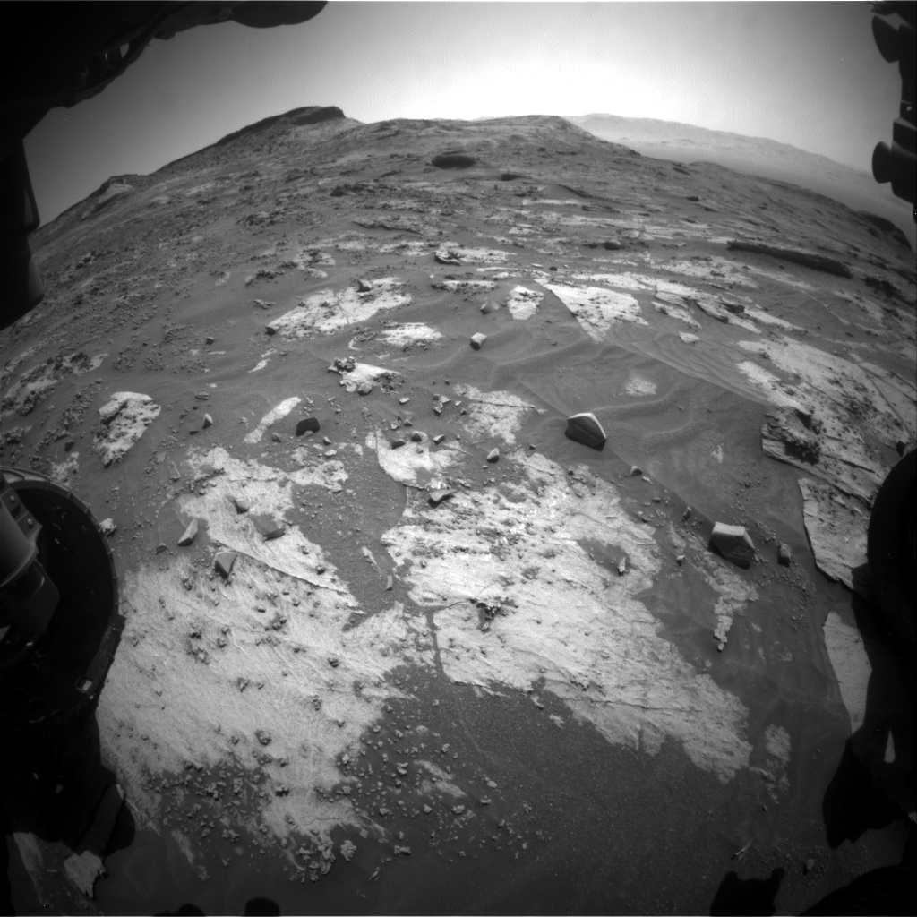 Nasa's Mars rover Curiosity acquired this image using its Front Hazard Avoidance Camera (Front Hazcam) on Sol 3206, at drive 1732, site number 90