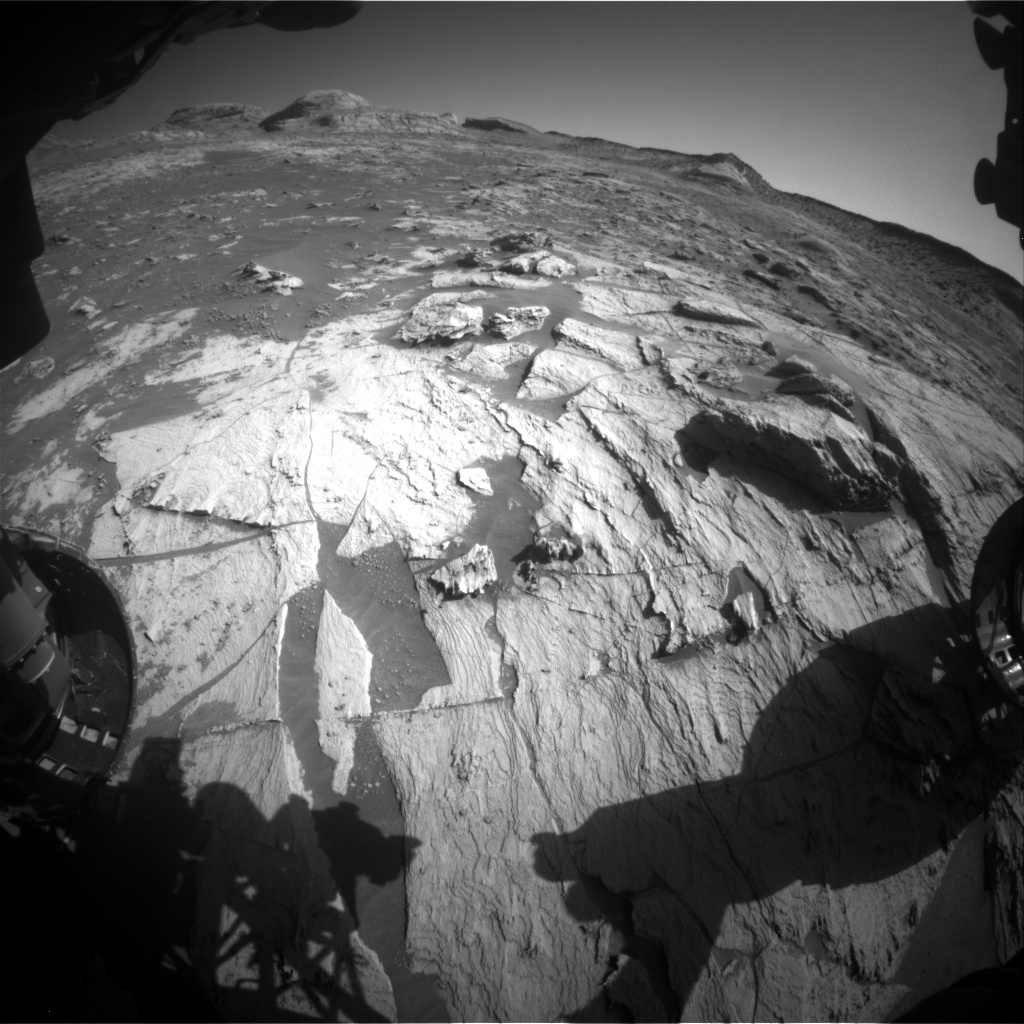 Nasa's Mars rover Curiosity acquired this image using its Front Hazard Avoidance Camera (Front Hazcam) on Sol 3211, at drive 2270, site number 90