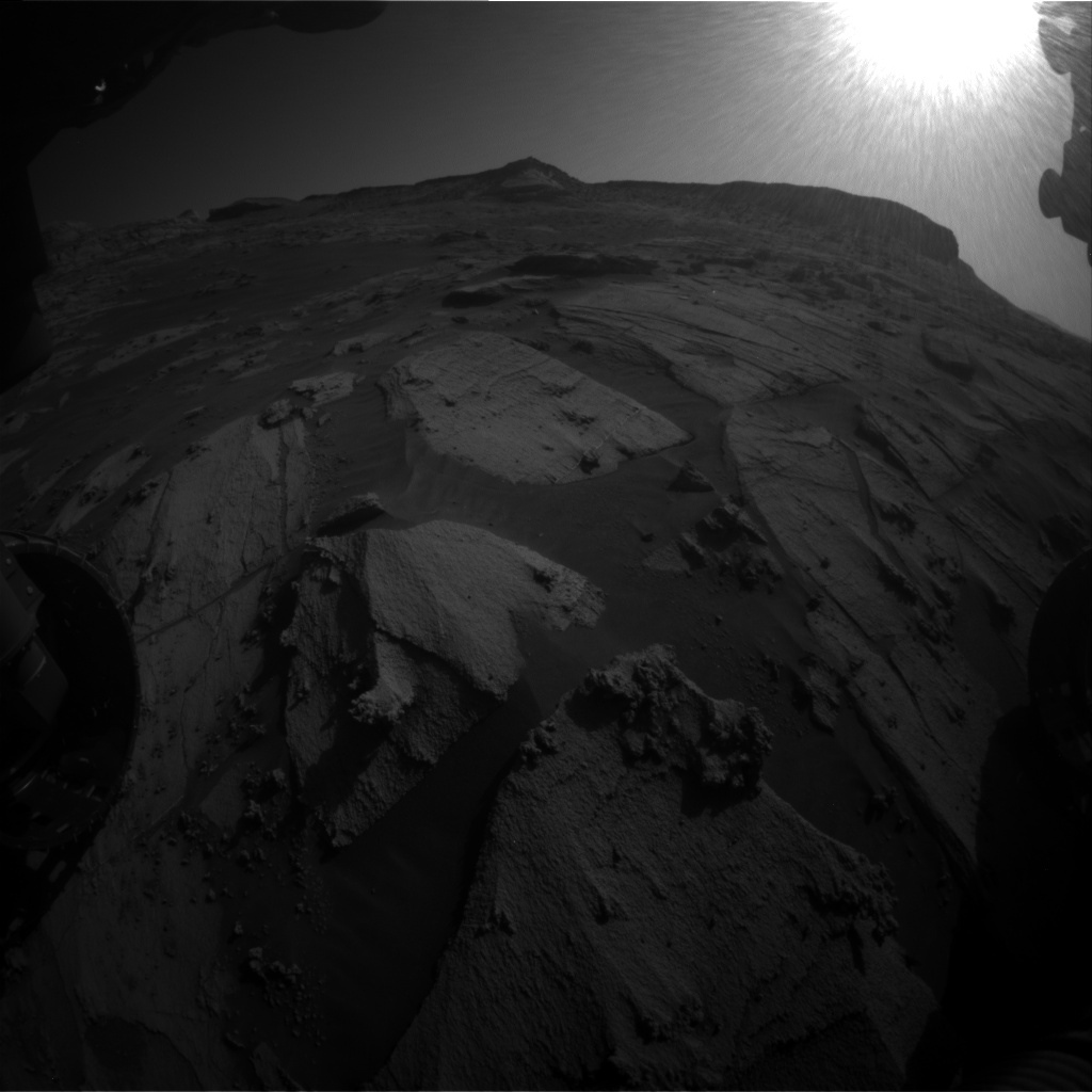 Nasa's Mars rover Curiosity acquired this image using its Front Hazard Avoidance Camera (Front Hazcam) on Sol 3212, at drive 2630, site number 90