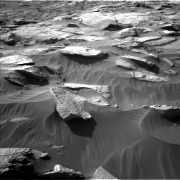 Nasa's Mars rover Curiosity acquired this image using its Left Navigation Camera on Sol 3212, at drive 2618, site number 90