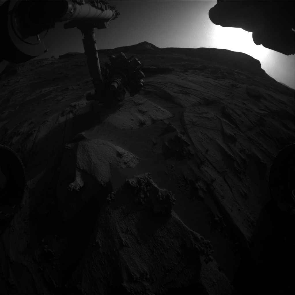 Nasa's Mars rover Curiosity acquired this image using its Front Hazard Avoidance Camera (Front Hazcam) on Sol 3214, at drive 2630, site number 90