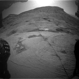 Nasa's Mars rover Curiosity acquired this image using its Front Hazard Avoidance Camera (Front Hazcam) on Sol 3219, at drive 162, site number 91