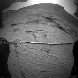 Nasa's Mars rover Curiosity acquired this image using its Front Hazard Avoidance Camera (Front Hazcam) on Sol 3219, at drive 186, site number 91