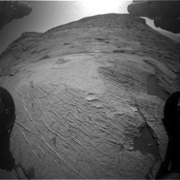 Nasa's Mars rover Curiosity acquired this image using its Front Hazard Avoidance Camera (Front Hazcam) on Sol 3219, at drive 150, site number 91
