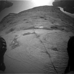 Nasa's Mars rover Curiosity acquired this image using its Front Hazard Avoidance Camera (Front Hazcam) on Sol 3219, at drive 162, site number 91
