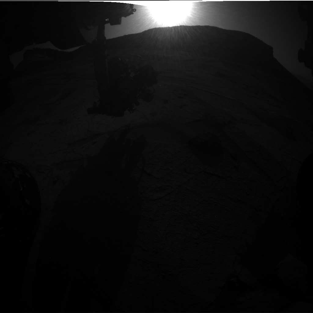 Nasa's Mars rover Curiosity acquired this image using its Front Hazard Avoidance Camera (Front Hazcam) on Sol 3221, at drive 258, site number 91