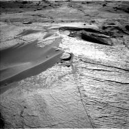 Nasa's Mars rover Curiosity acquired this image using its Left Navigation Camera on Sol 3222, at drive 384, site number 91