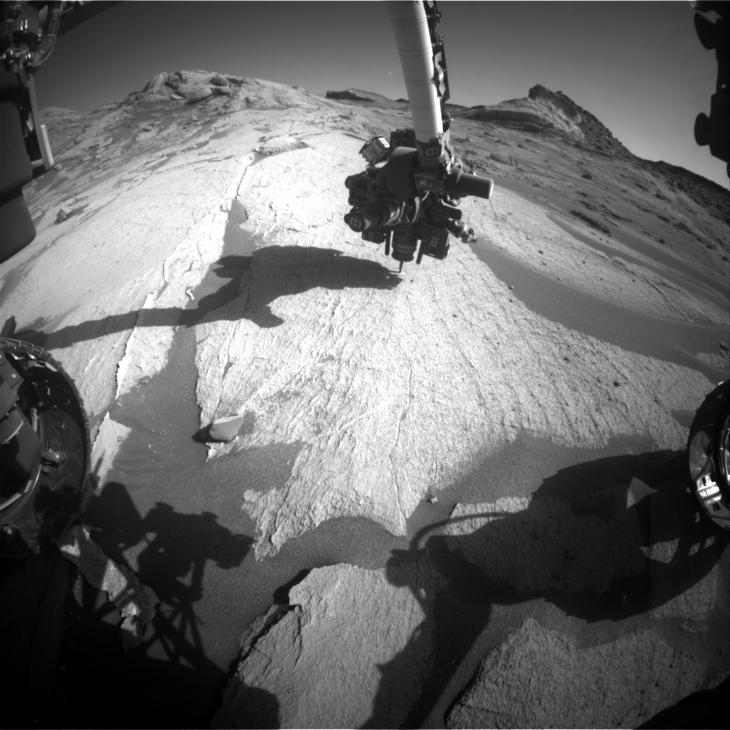 Nasa's Mars rover Curiosity acquired this image using its Front Hazard Avoidance Camera (Front Hazcam) on Sol 3224, at drive 390, site number 91