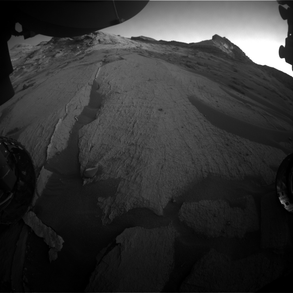 Nasa's Mars rover Curiosity acquired this image using its Front Hazard Avoidance Camera (Front Hazcam) on Sol 3229, at drive 390, site number 91