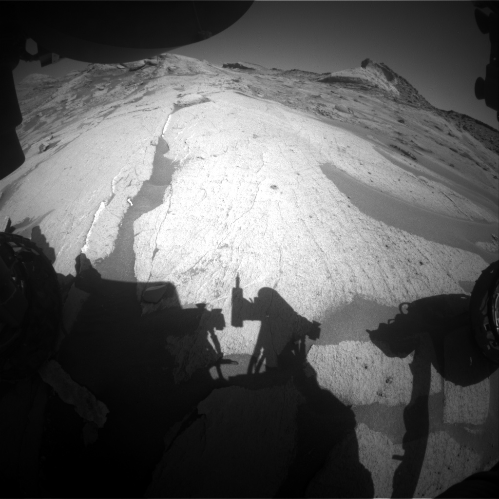 Nasa's Mars rover Curiosity acquired this image using its Front Hazard Avoidance Camera (Front Hazcam) on Sol 3230, at drive 390, site number 91