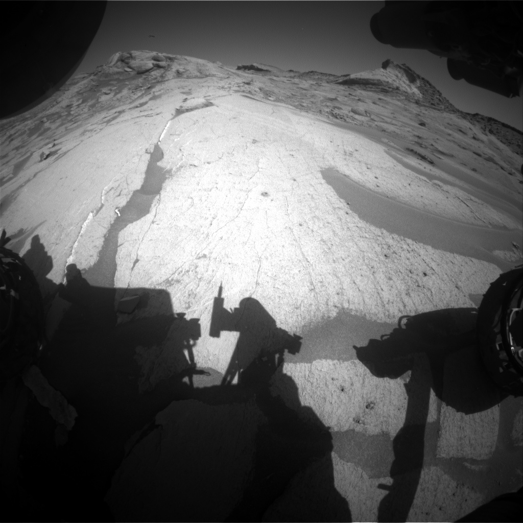 Nasa's Mars rover Curiosity acquired this image using its Front Hazard Avoidance Camera (Front Hazcam) on Sol 3240, at drive 390, site number 91