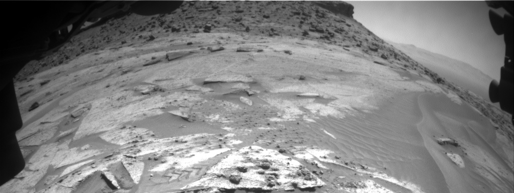 Nasa's Mars rover Curiosity acquired this image using its Front Hazard Avoidance Camera (Front Hazcam) on Sol 3252, at drive 516, site number 91