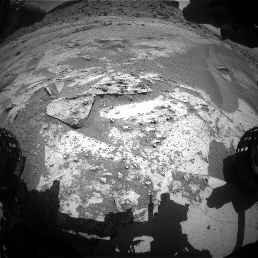 Nasa's Mars rover Curiosity acquired this image using its Front Hazard Avoidance Camera (Front Hazcam) on Sol 3256, at drive 516, site number 91