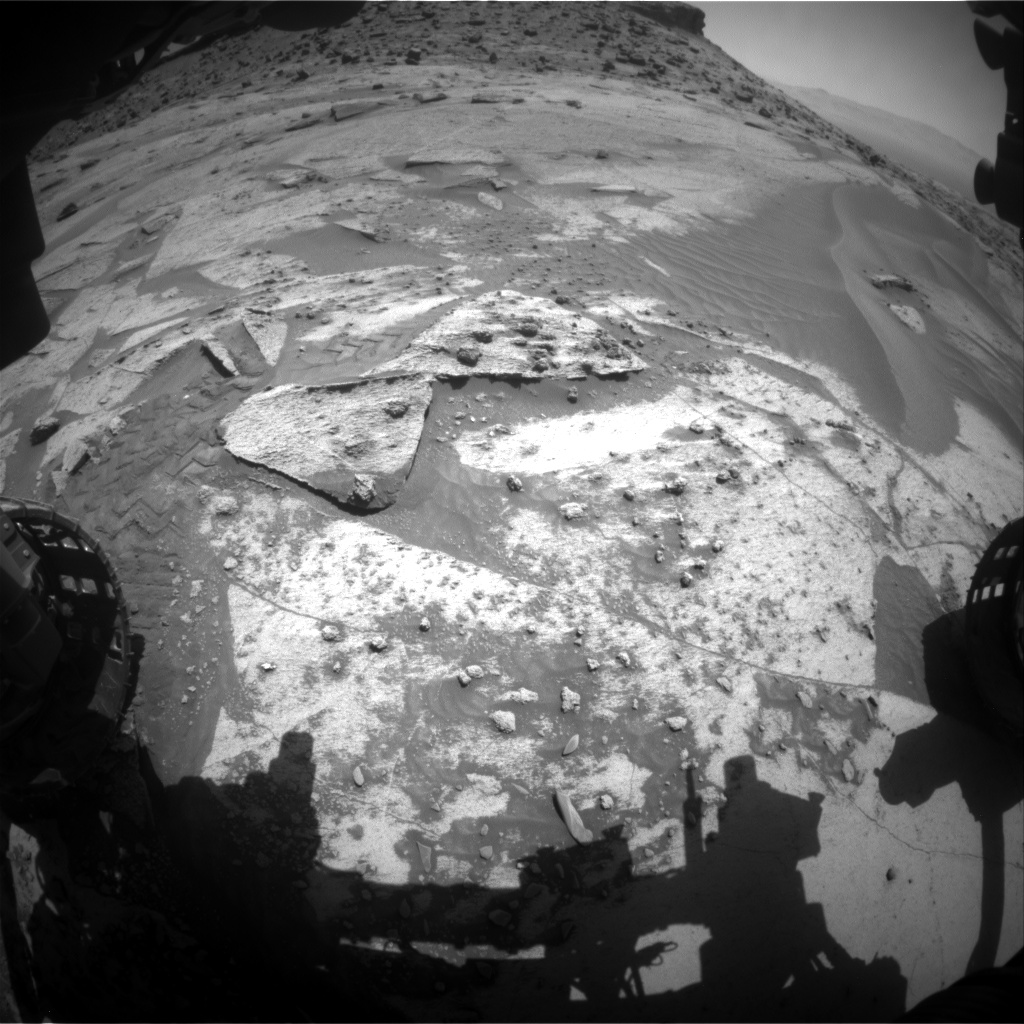 Nasa's Mars rover Curiosity acquired this image using its Front Hazard Avoidance Camera (Front Hazcam) on Sol 3257, at drive 516, site number 91