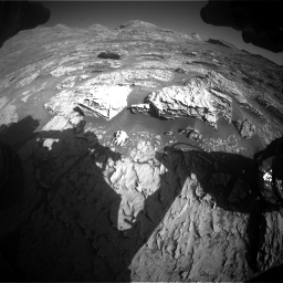 Nasa's Mars rover Curiosity acquired this image using its Front Hazard Avoidance Camera (Front Hazcam) on Sol 3277, at drive 834, site number 91