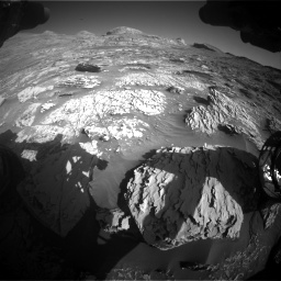 Nasa's Mars rover Curiosity acquired this image using its Front Hazard Avoidance Camera (Front Hazcam) on Sol 3277, at drive 846, site number 91