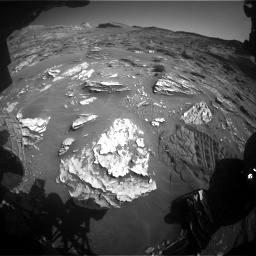 Nasa's Mars rover Curiosity acquired this image using its Front Hazard Avoidance Camera (Front Hazcam) on Sol 3278, at drive 1000, site number 91