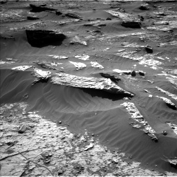Nasa's Mars rover Curiosity acquired this image using its Left Navigation Camera on Sol 3279, at drive 1150, site number 91