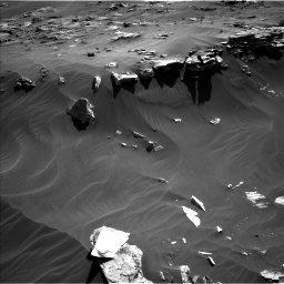 Nasa's Mars rover Curiosity acquired this image using its Left Navigation Camera on Sol 3280, at drive 1370, site number 91
