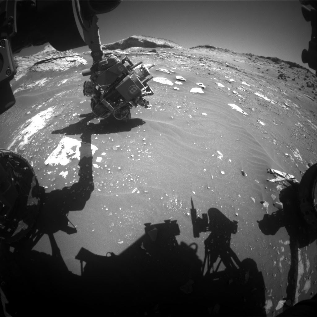 Nasa's Mars rover Curiosity acquired this image using its Front Hazard Avoidance Camera (Front Hazcam) on Sol 3285, at drive 1904, site number 91