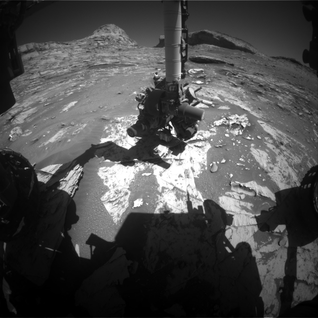 Nasa's Mars rover Curiosity acquired this image using its Front Hazard Avoidance Camera (Front Hazcam) on Sol 3288, at drive 2132, site number 91