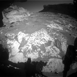 Nasa's Mars rover Curiosity acquired this image using its Front Hazard Avoidance Camera (Front Hazcam) on Sol 3319, at drive 3150, site number 91