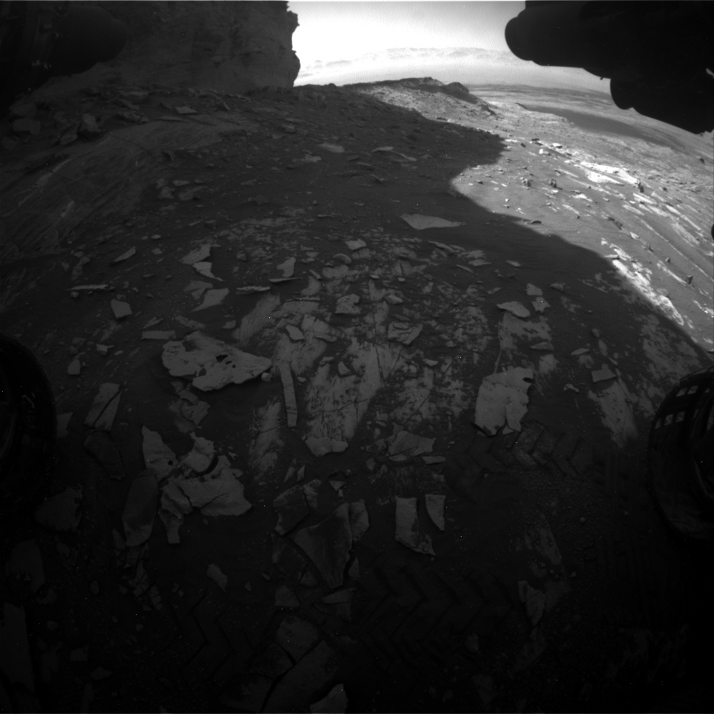 Nasa's Mars rover Curiosity acquired this image using its Front Hazard Avoidance Camera (Front Hazcam) on Sol 3322, at drive 0, site number 92