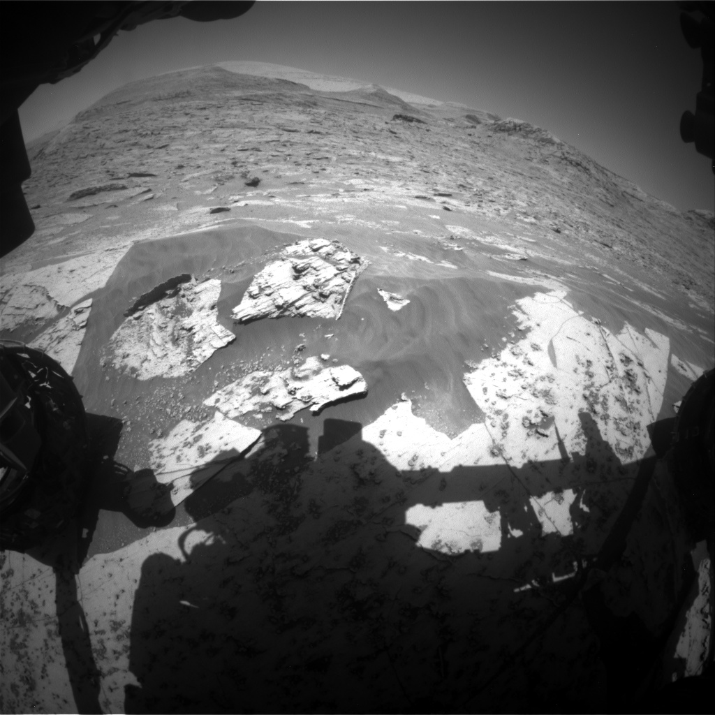 Nasa's Mars rover Curiosity acquired this image using its Front Hazard Avoidance Camera (Front Hazcam) on Sol 3327, at drive 270, site number 92