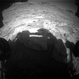 Nasa's Mars rover Curiosity acquired this image using its Front Hazard Avoidance Camera (Front Hazcam) on Sol 3329, at drive 378, site number 92